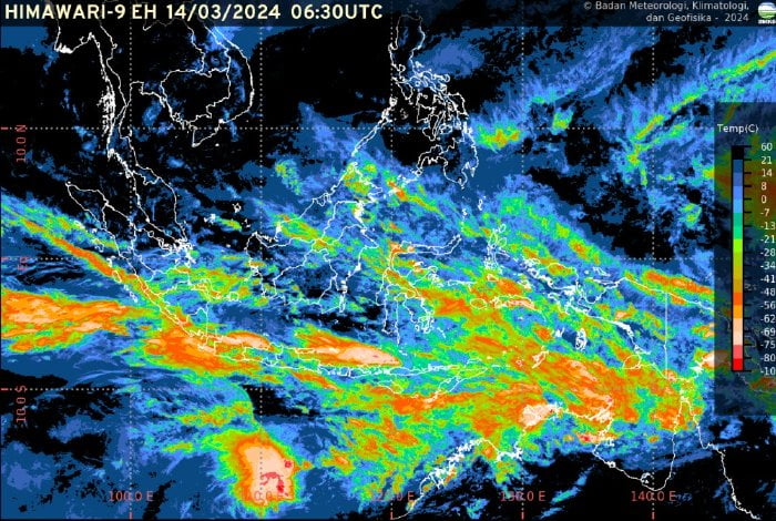 Aceh Barat dan Nagan Raya Berpotensi Diguyur Hujan Lebat Disertai Angin Kencang, BMKG Imbau Waspada