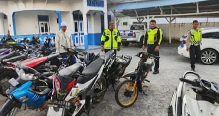 Ganggu Ketertiban, Polisi Sita 149 Motor Balap Liar di Aceh saat Ramadan